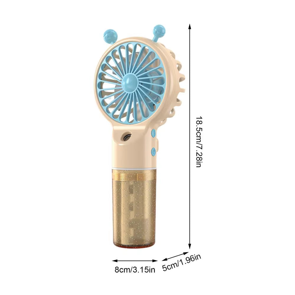 Portable Handheld Spray Fan Water Spray Mist Fan Student Dormitory Mini Fan Summer Supplies Cooling Tools Outdoor Small Fan