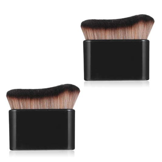 2 Pcs Self Tanning Brush Body Tanner Brushes Sunless Fake Tan Leg Makeup Foundation Brush Fine Cosmetic Application Tool for Mousse Kabuki Face Spray Blending Tanning